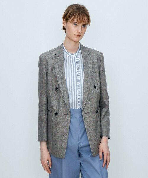 TOMORROWLAND / トゥモローランド テーラードジャケット | ブラウニーグレンチェック ダブルブレストジャケット | 詳細2