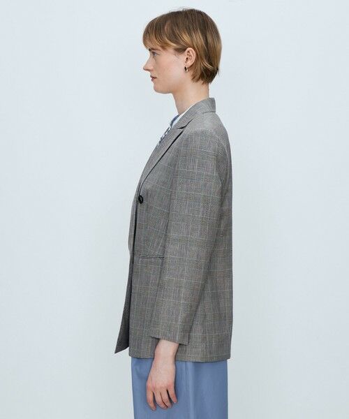 TOMORROWLAND / トゥモローランド テーラードジャケット | ブラウニーグレンチェック ダブルブレストジャケット | 詳細4