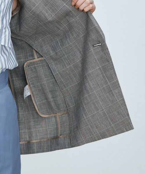TOMORROWLAND / トゥモローランド テーラードジャケット | ブラウニーグレンチェック ダブルブレストジャケット | 詳細6