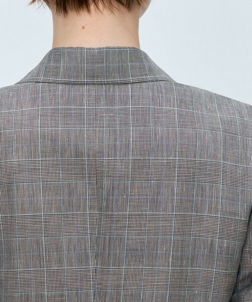 TOMORROWLAND / トゥモローランド テーラードジャケット | ブラウニーグレンチェック ダブルブレストジャケット | 詳細8