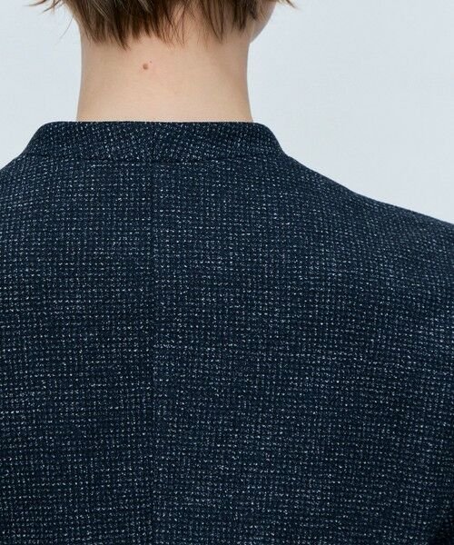 TOMORROWLAND / トゥモローランド ノーカラージャケット | メランジジャージー キザミカラージャケット | 詳細8