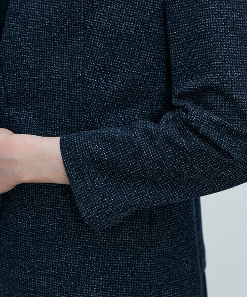 TOMORROWLAND / トゥモローランド ノーカラージャケット | メランジジャージー キザミカラージャケット | 詳細9