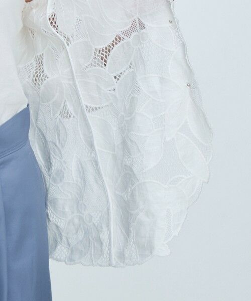 TOMORROWLAND / トゥモローランド ノーカラージャケット | フィグリーフエンブロイダリー カラーレスジャケット | 詳細5