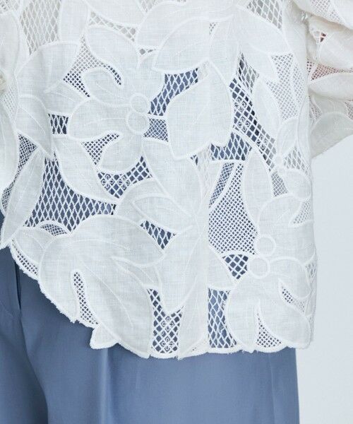 TOMORROWLAND / トゥモローランド ノーカラージャケット | フィグリーフエンブロイダリー カラーレスジャケット | 詳細9