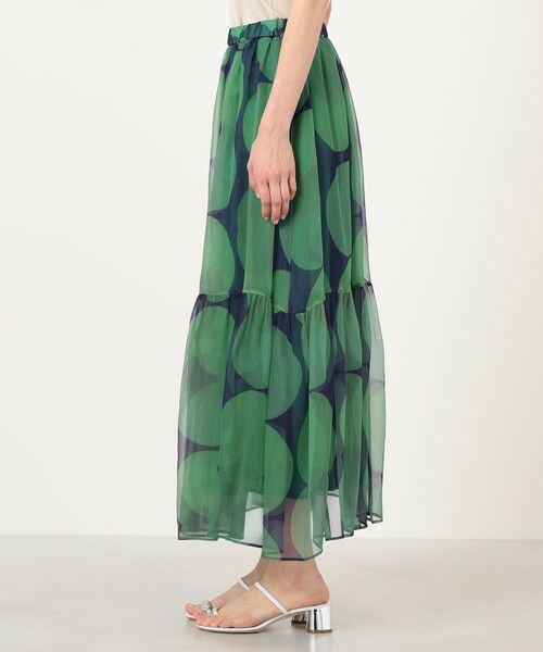 TOMORROWLAND / トゥモローランド ロング・マキシ丈スカート | エクリプスプリント スィングスカート | 詳細3