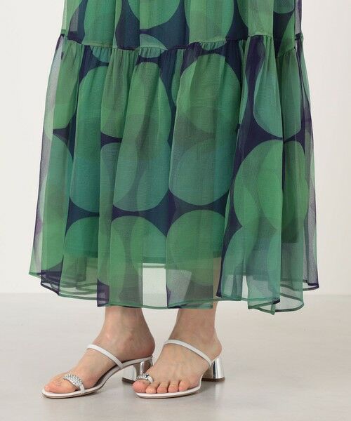 TOMORROWLAND / トゥモローランド ロング・マキシ丈スカート | エクリプスプリント スィングスカート | 詳細7