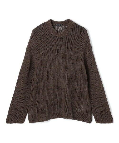 TOMORROWLAND / トゥモローランド ニット・セーター | オーバーサイズド コットンリネンニット WTAL3294（47 ブラウン）