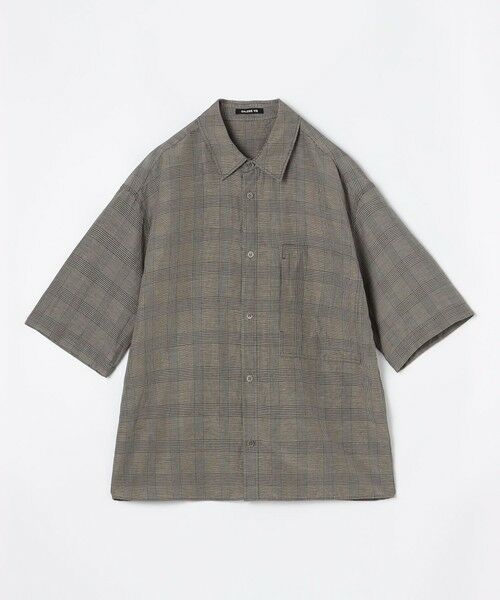 TOMORROWLAND / トゥモローランド シャツ・ブラウス | リネンキュプラシルクコンパクト ハーフスリーブシャツ（18 ブラック系）