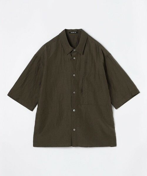 TOMORROWLAND / トゥモローランド シャツ・ブラウス | リネンキュプラシルクコンパクト ハーフスリーブシャツ（47 ブラウン）
