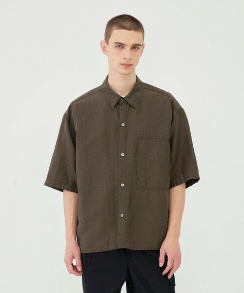 TOMORROWLAND / トゥモローランド シャツ・ブラウス | リネンキュプラシルクコンパクト ハーフスリーブシャツ | 詳細2