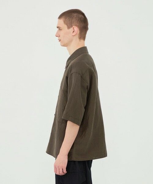 TOMORROWLAND / トゥモローランド シャツ・ブラウス | リネンキュプラシルクコンパクト ハーフスリーブシャツ | 詳細3