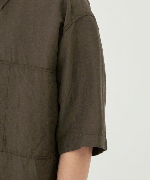 TOMORROWLAND / トゥモローランド シャツ・ブラウス | リネンキュプラシルクコンパクト ハーフスリーブシャツ | 詳細7