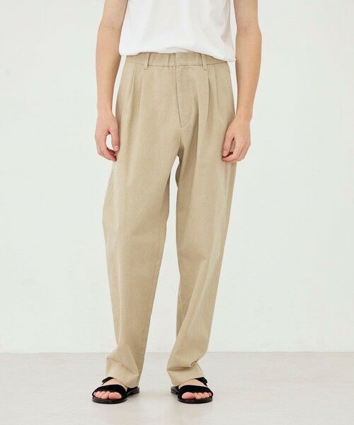 TOMORROWLAND / トゥモローランド その他パンツ | ダストフェードツイル イージーツータックパンツ | 詳細2