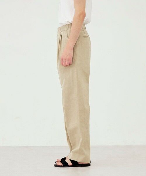 TOMORROWLAND / トゥモローランド その他パンツ | ダストフェードツイル イージーツータックパンツ | 詳細3