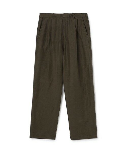 TOMORROWLAND / トゥモローランド その他パンツ | リネンキュプラシルクコンパクト ツータックパンツ（47 ブラウン）