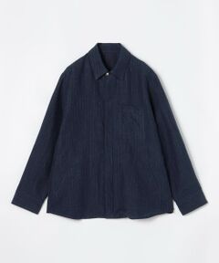 TOMORROWLAND / トゥモローランド ブルゾン | マリンカナパストライプ ジップアップシャツブルゾン