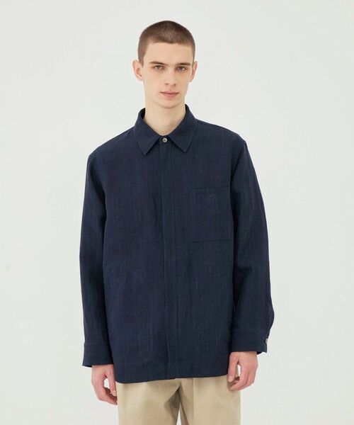 TOMORROWLAND / トゥモローランド ブルゾン | マリンカナパストライプ ジップアップシャツブルゾン | 詳細2