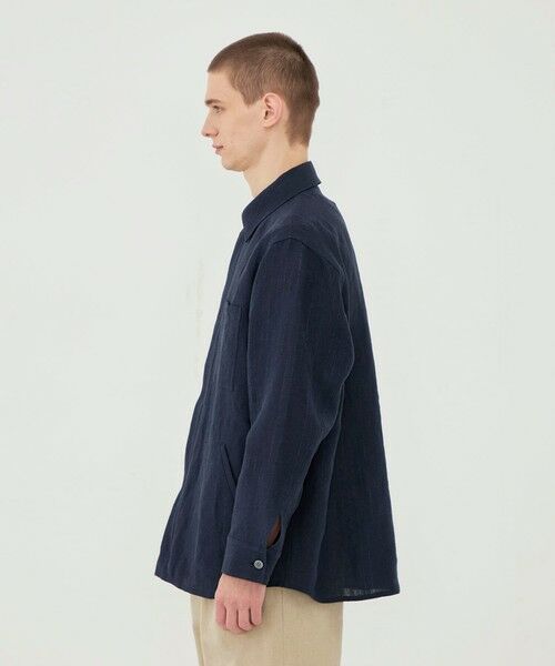 TOMORROWLAND / トゥモローランド ブルゾン | マリンカナパストライプ ジップアップシャツブルゾン | 詳細3