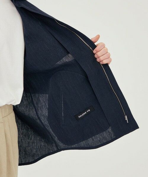 TOMORROWLAND / トゥモローランド ブルゾン | マリンカナパストライプ ジップアップシャツブルゾン | 詳細5