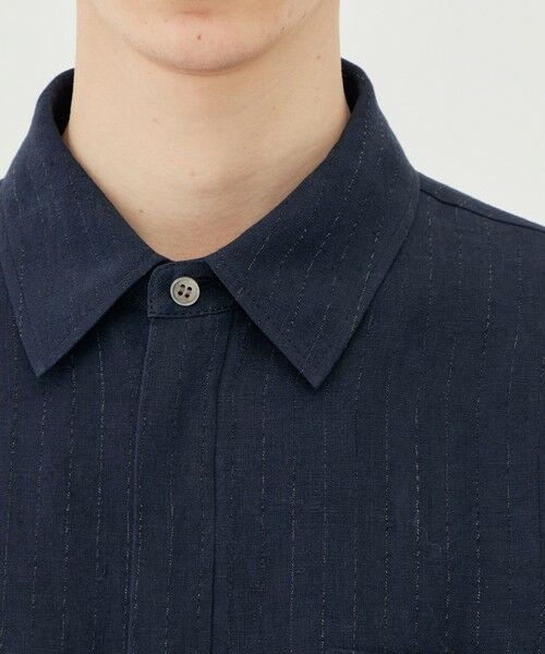 TOMORROWLAND / トゥモローランド ブルゾン | マリンカナパストライプ ジップアップシャツブルゾン | 詳細6