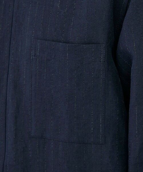 TOMORROWLAND / トゥモローランド ブルゾン | マリンカナパストライプ ジップアップシャツブルゾン | 詳細7