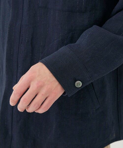 TOMORROWLAND / トゥモローランド ブルゾン | マリンカナパストライプ ジップアップシャツブルゾン | 詳細8