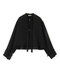 TOMORROWLAND / トゥモローランド シャツ・ブラウス | フィブリルキュプラポリ クロップドリラックスブラウス