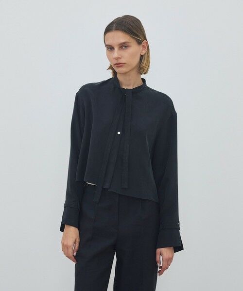 TOMORROWLAND / トゥモローランド シャツ・ブラウス | フィブリルキュプラポリ クロップドリラックスブラウス | 詳細2