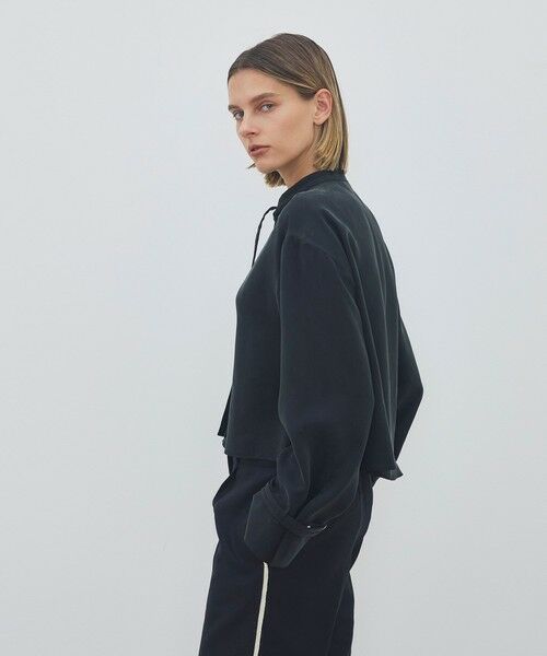 TOMORROWLAND / トゥモローランド シャツ・ブラウス | フィブリルキュプラポリ クロップドリラックスブラウス | 詳細3