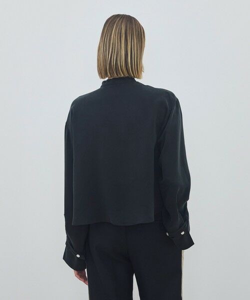 TOMORROWLAND / トゥモローランド シャツ・ブラウス | フィブリルキュプラポリ クロップドリラックスブラウス | 詳細4