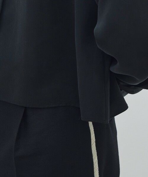 TOMORROWLAND / トゥモローランド シャツ・ブラウス | フィブリルキュプラポリ クロップドリラックスブラウス | 詳細7