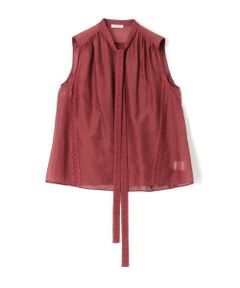 TOMORROWLAND / トゥモローランド シャツ・ブラウス | 【WEB先行予約】コットンシルクローン ギャザーボウタイブラウス