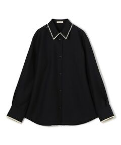 TOMORROWLAND / トゥモローランド シャツ・ブラウス | モヘヤリネン エンブロイダリーカッティングシャツ