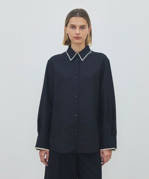 TOMORROWLAND / トゥモローランド シャツ・ブラウス | モヘヤリネン エンブロイダリーカッティングシャツ | 詳細2