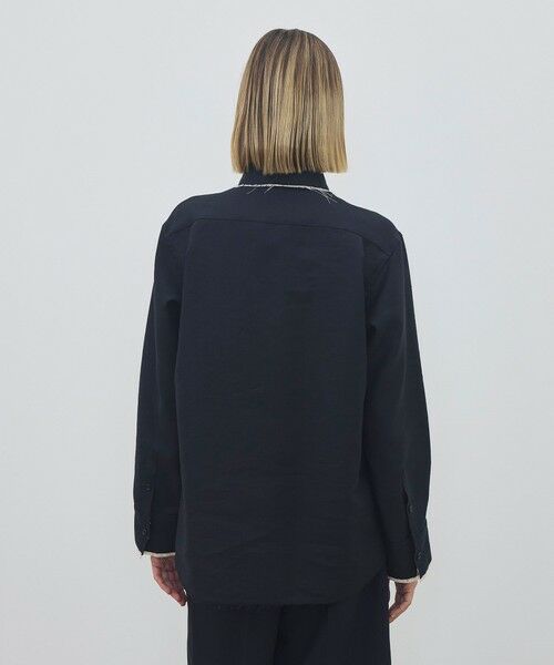 TOMORROWLAND / トゥモローランド シャツ・ブラウス | モヘヤリネン エンブロイダリーカッティングシャツ | 詳細4