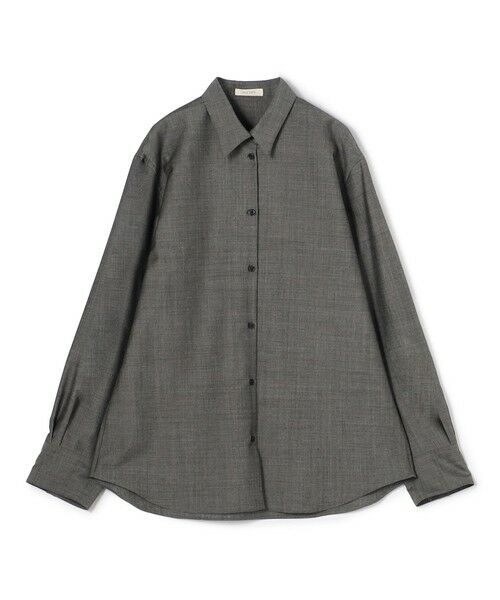 TOMORROWLAND / トゥモローランド シャツ・ブラウス | ウーステッドウールモヘヤ ドレスシャツ（18 ブラック系）