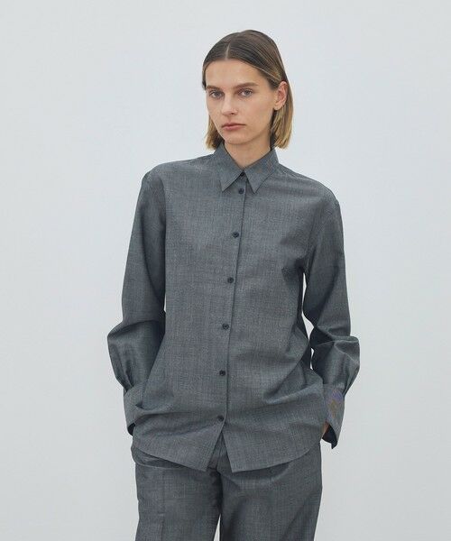 TOMORROWLAND / トゥモローランド シャツ・ブラウス | ウーステッドウールモヘヤ ドレスシャツ | 詳細2