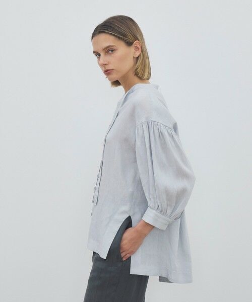 TOMORROWLAND / トゥモローランド シャツ・ブラウス | 【WEB先行予約】 リネンラミーシルク ミドルパフスリーブブラウス | 詳細3