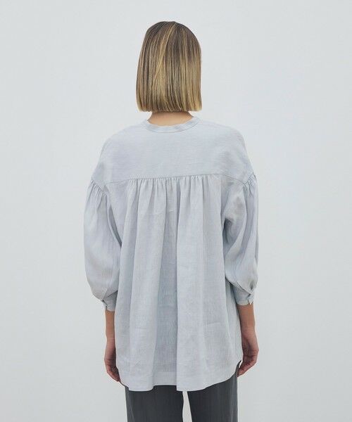 TOMORROWLAND / トゥモローランド シャツ・ブラウス | 【WEB先行予約】 リネンラミーシルク ミドルパフスリーブブラウス | 詳細4