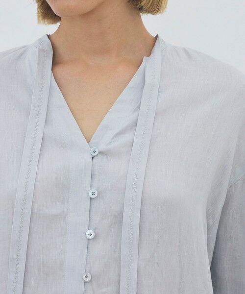 TOMORROWLAND / トゥモローランド シャツ・ブラウス | 【WEB先行予約】 リネンラミーシルク ミドルパフスリーブブラウス | 詳細5