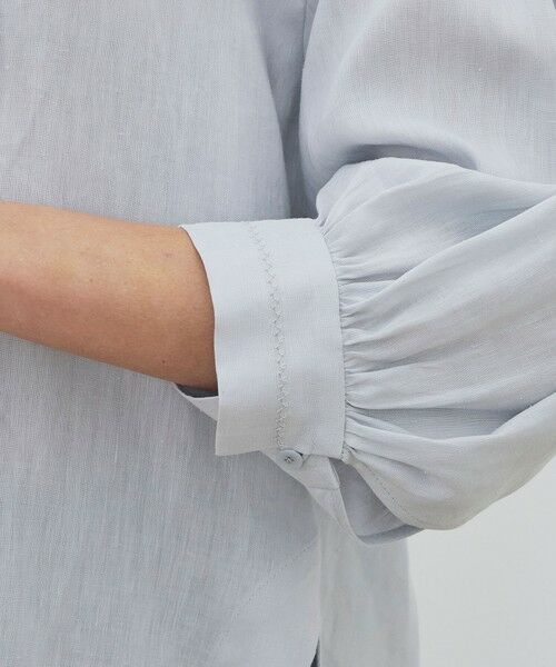 TOMORROWLAND / トゥモローランド シャツ・ブラウス | 【WEB先行予約】 リネンラミーシルク ミドルパフスリーブブラウス | 詳細6