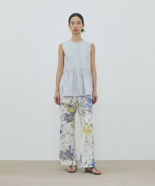 TOMORROWLAND / トゥモローランド シャツ・ブラウス | 【WEB先行予約】リネンラミーシルク ギャザーペプラムブラウス | 詳細1