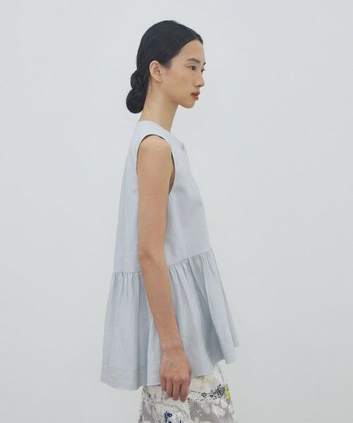 TOMORROWLAND / トゥモローランド シャツ・ブラウス | 【WEB先行予約】リネンラミーシルク ギャザーペプラムブラウス | 詳細3