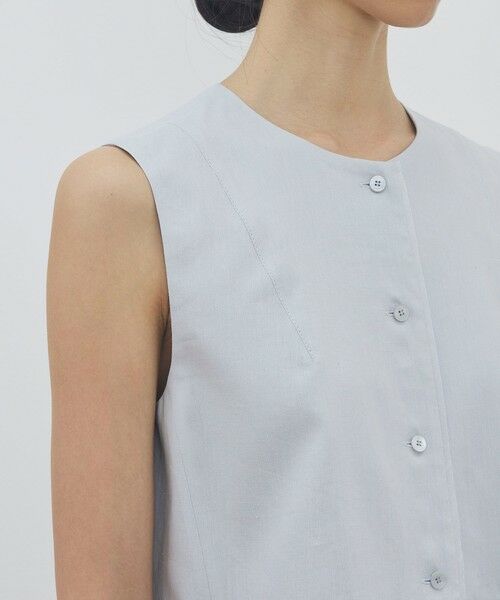 TOMORROWLAND / トゥモローランド シャツ・ブラウス | 【WEB先行予約】リネンラミーシルク ギャザーペプラムブラウス | 詳細6