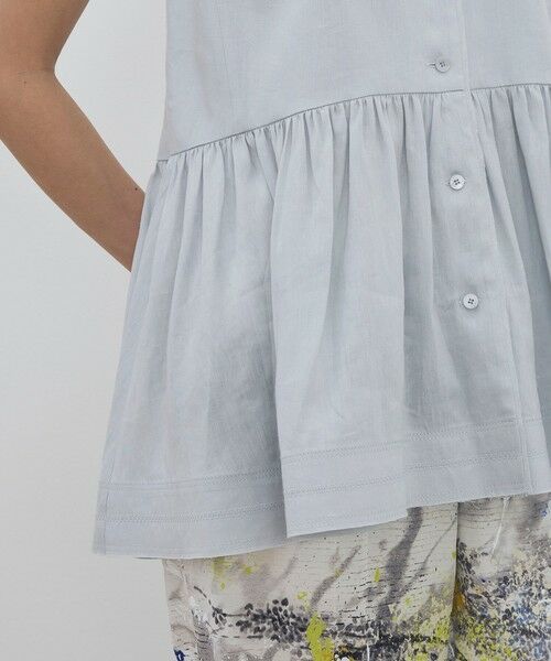 TOMORROWLAND / トゥモローランド シャツ・ブラウス | 【WEB先行予約】リネンラミーシルク ギャザーペプラムブラウス | 詳細7