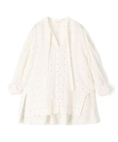 TOMORROWLAND / トゥモローランド シャツ・ブラウス | 【WEB先行予約】 アライメントドットプリント ミドルパフスリーブブラウス