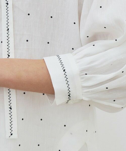 TOMORROWLAND / トゥモローランド シャツ・ブラウス | 【WEB先行予約】 アライメントドットプリント ミドルパフスリーブブラウス | 詳細7