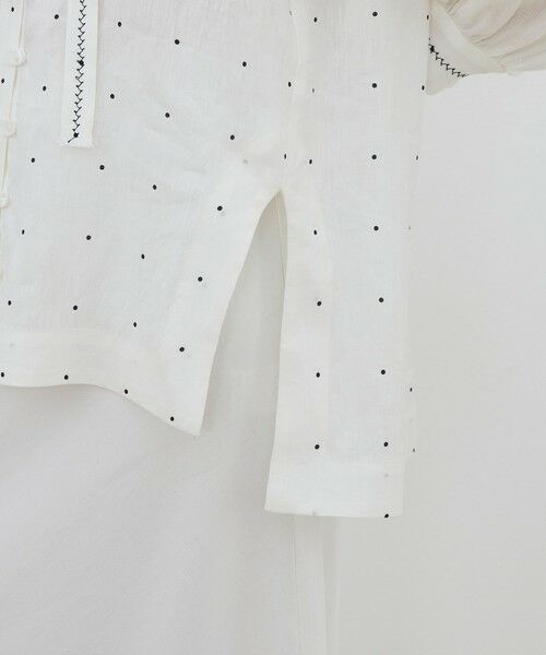 TOMORROWLAND / トゥモローランド シャツ・ブラウス | 【WEB先行予約】 アライメントドットプリント ミドルパフスリーブブラウス | 詳細8