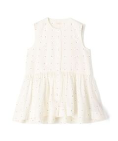 TOMORROWLAND / トゥモローランド シャツ・ブラウス | 【WEB先行予約】アライメントドットプリント ギャザーペプラムブラウス