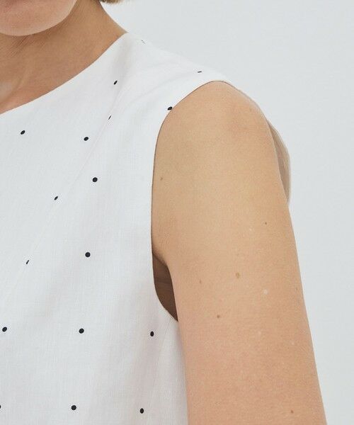 TOMORROWLAND / トゥモローランド シャツ・ブラウス | 【WEB先行予約】アライメントドットプリント ギャザーペプラムブラウス | 詳細6